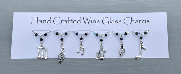 Musical Wine Glass Charms