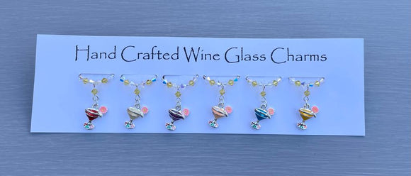 Cocktail Wine Glass Charms