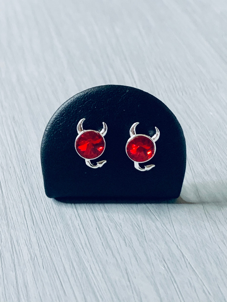 Devil earrings on sale