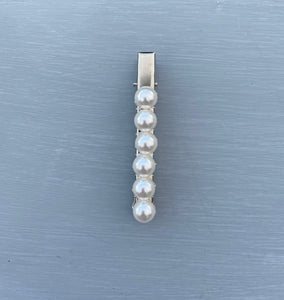 Pearl Hair Clip - made with 8mm Austrian Pearls - Great for Wedding hair accessories, Prom Hair, Party Hair and Summer Hair available in many colours