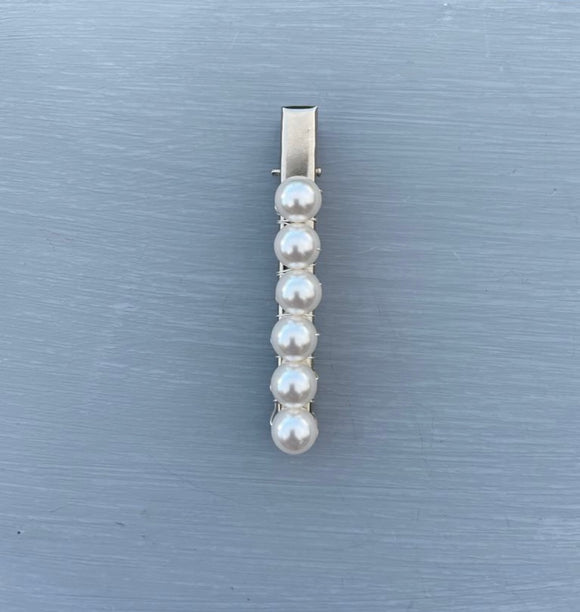 Pearl Hair Clip - made with 8mm Austrian Pearls - Great for Wedding hair accessories, Prom Hair, Party Hair and Summer Hair available in many colours