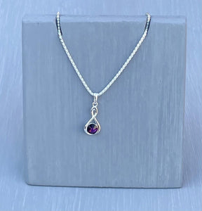Amethyst Infinity Necklace
