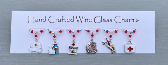 Medical Wine Glass Charms 2