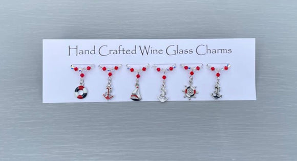 Sailing Wine Glass Charms