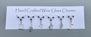 Musical Wine Glass Charms