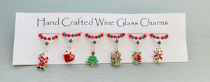 Christmas Wine Glass Charms 1
