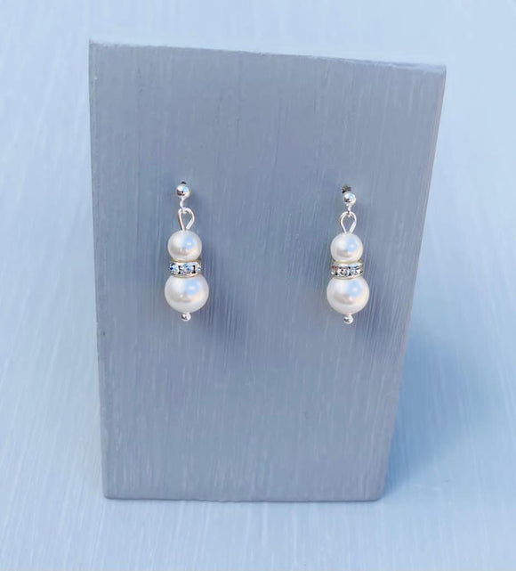 Pearl Double Drop Earrings