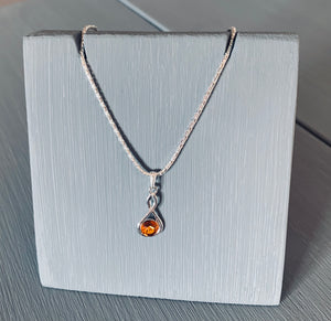 Topaz Infinity Necklace