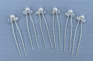 Handmade with Swarovski Crystals and Pearls to make these gorgeous hair pins - Perfect for Bridal Accessories, Proms or simply to finish that perfect hair style