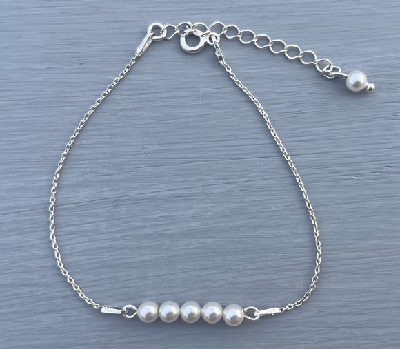 Sterling silver Pearl bracelet
