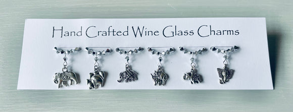 Elephant Wine Glass Charms