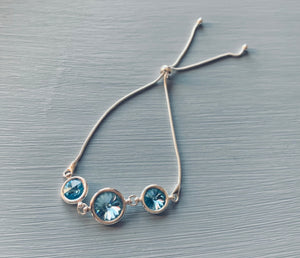 Aquamarine Adjustable Bracelet